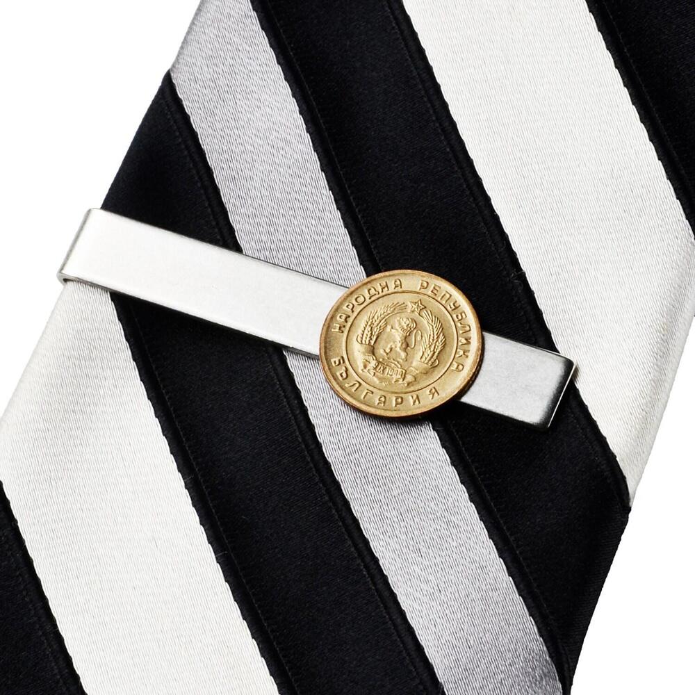 Bulgaria Coin Tie Clip